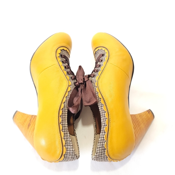 Poetic License Anthropologie Retro 30's Backlash Oxford Pumps Size 6.5M - Picture 3 of 8